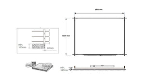 Casetta da giardino in legno - 36.00m2 - 6.00x6.00m - 40mm - colore: naturale - DOM749 - ALTANKA