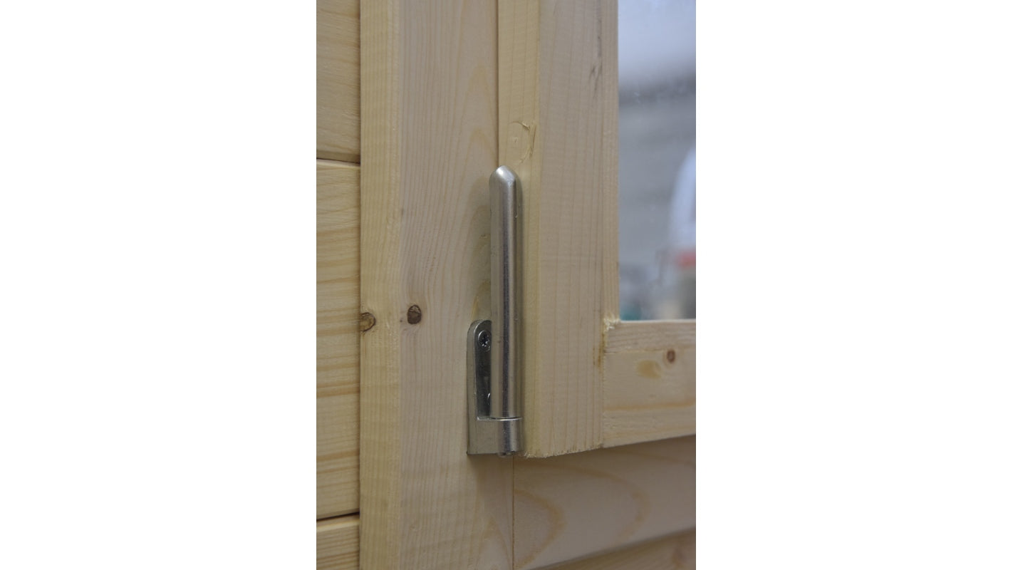 Casetta da giardino in legno - 36.00m2 - 6.00x6.00m - 40mm - colore: naturale - DOM749 - ALTANKA