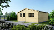 Casetta da giardino in legno - 36.00m2 - 6.00x6.00m - 40mm - colore: naturale - DOM749 - ALTANKA