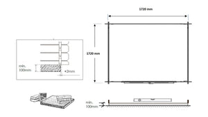 Casetta da giardino in legno - 3.61m2 - 1.90x1.90m - 28mm - colore: naturale - DOM593 - ALTANKA