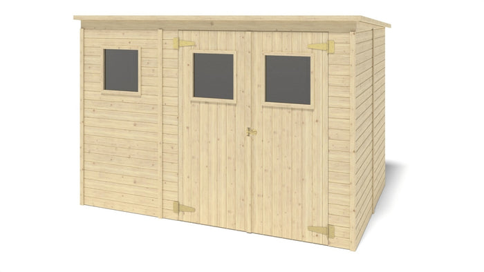 Casetta da giardino in legno 4.86 m2 - 2.70x1.80 m - 12.5 mm - DOM421 - ALTANKA