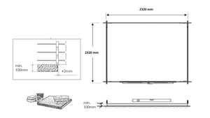 Casetta da giardino in legno - 6.25m2 - 2.50x2.50m - 28mm - colore: naturale - DOM521 - ALTANKA