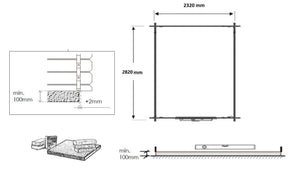 Casetta da giardino in legno - 7.50m2 - 2.50x3.00m - impregnata - 28mm - colore: marrone - DOM675 - ALTANKA