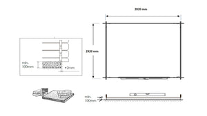 Casetta da giardino in legno - 7.50m2 - 3.00x2.50m - 28mm - colore: naturale - DOM469 - ALTANKA
