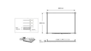 Casetta da giardino in legno - 9.00m2 - 3.00x3.00m - impregnata - 28mm - colore: verde - DOM458 - ALTANKA