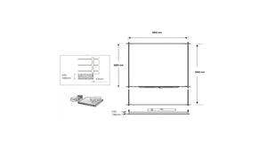 Casetta da giardino in legno con veranda e tettoia - 24.00m2 - 4.00x4.00m - 40mm - colore: naturale - DOM611+DOM617+DOM545+POD04 - ALTANKA