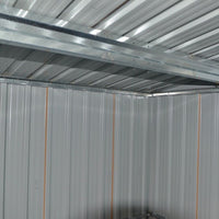 Casetta da giardino in metallo Ezooza Bardolf 257 x 312 x 180 cm colore antracite