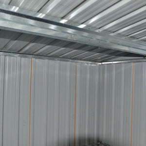 Casetta da giardino in metallo Ezooza Bardolf 257 x 312 x 180 cm colore antracite