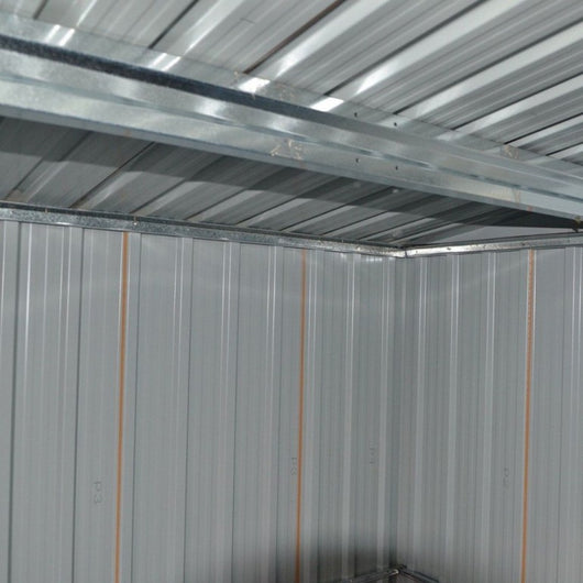 Casetta da giardino in metallo Ezooza Bardolf 257 x 312 x 180 cm colore antracite