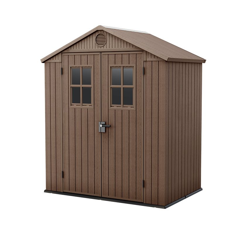 Casetta da giardino in resina Keter DARWIN 6x4 con finitura effetto legno 1,90 x 1,22 x h 2,21 m - Casetta Da Giardino In Resina Keter Darwin 6x4 Con Finitura Effetto Legno 1,90 x 1,22 x H 2,21 M Colore Marrone