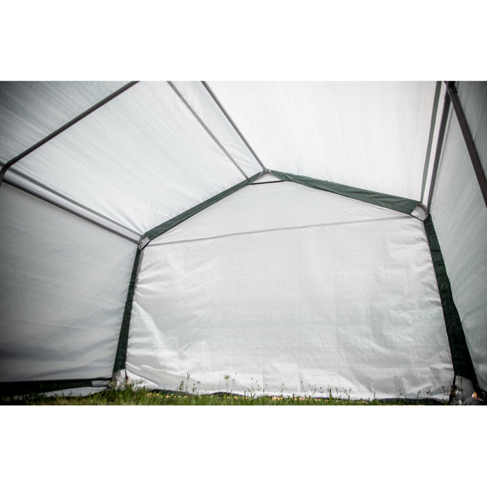 Casetta da giardino in telo rinforzato 3,05x6,10 m  struttura in acciaio Ø34 mm  porta 230x190 cm  AT3061 Foresta