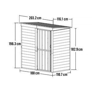 Casetta da Giardino Spacemaker Shed in a Box in metallo 200x110
