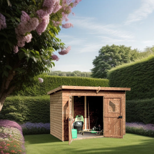 Casetta da Giardino Theora in legno termoriscaldato 19mm 316x180 Senza Pavimento