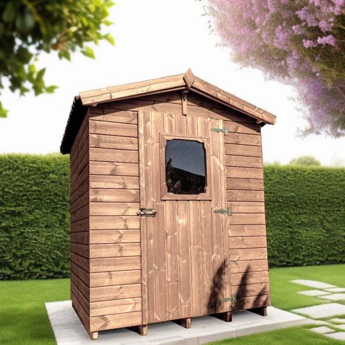 Casetta da Giardino Therma in legno trattato 19mm 160x160 con pavimento