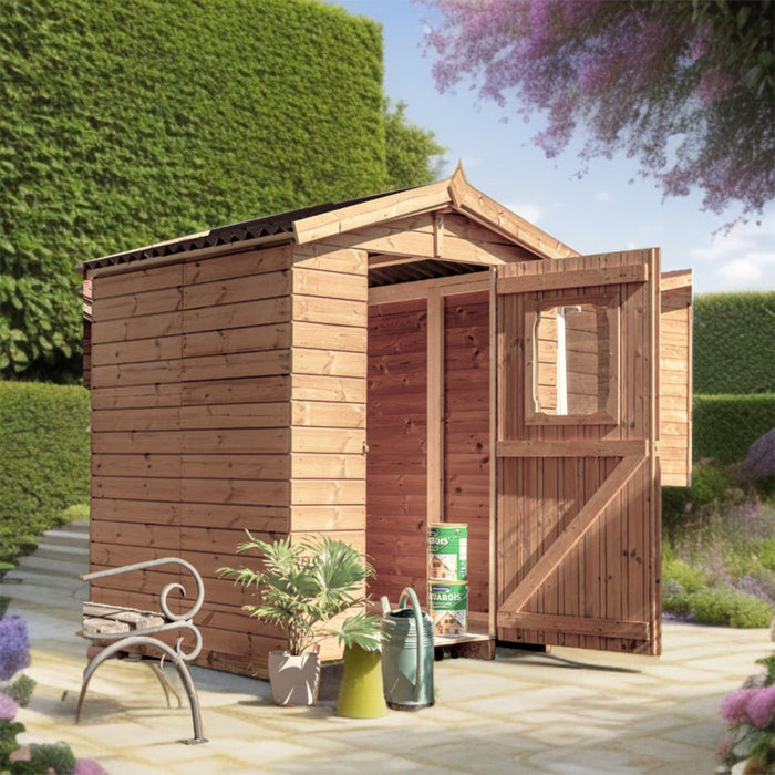 Casetta da Giardino Therma in legno trattato 19mm 160x160 con pavimento