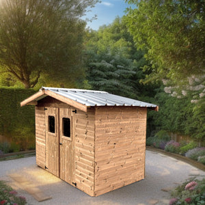 Casetta da Giardino Thiers in Legno Trattato 19 mm 235x215 Senza Pavimento