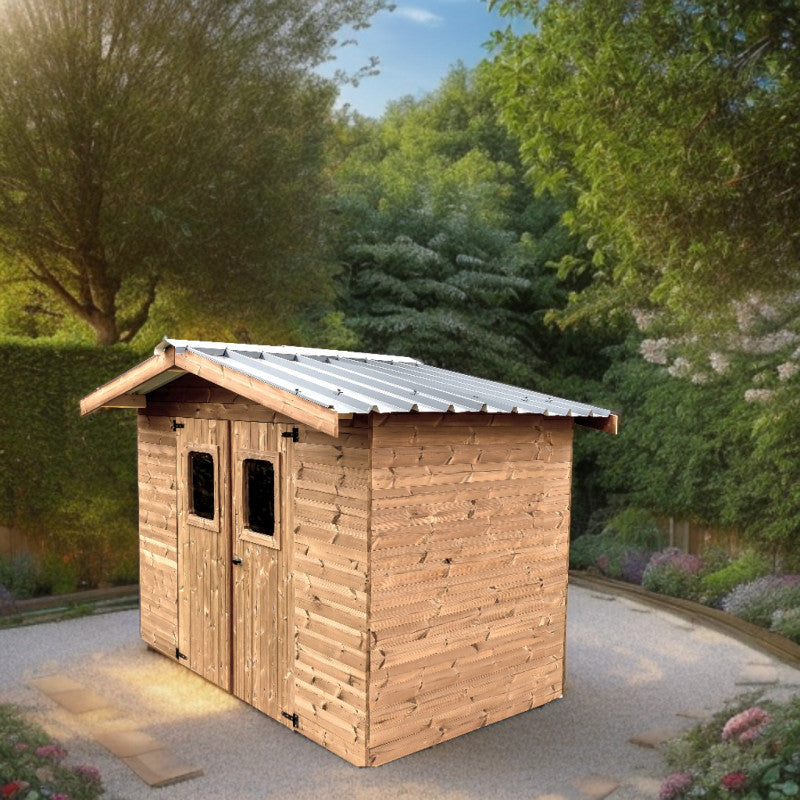 Casetta da Giardino Thiers in Legno Trattato 19 mm 235x215 Senza Pavimento