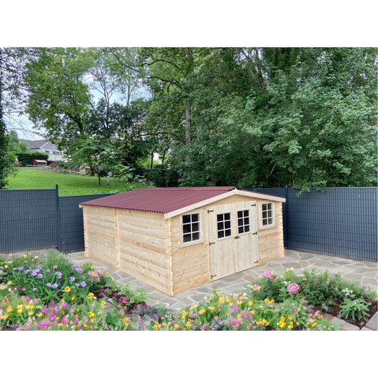 Casetta Foresta Balta tavole spessore 28 mm in legno massello 4x5 mt