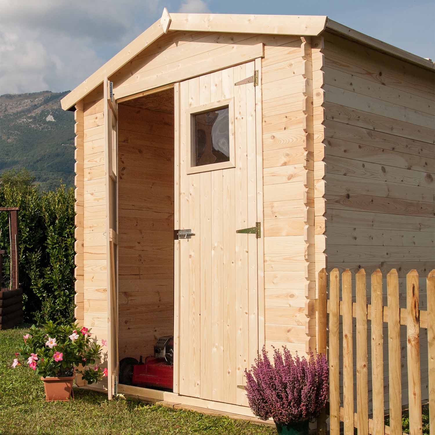 Giada - casetta da giardino in legno di abete 180x130 cm