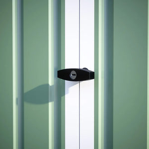 Casetta da giardino in acciaio zincato verde 3,21x2,77xh2,17 m - 131kg - 8,9 metri quadri