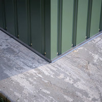 Casetta da giardino in acciaio zincato verde 3,21x2,77xh2,17 m - 131kg - 8,9 metri quadri