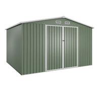 Casetta da giardino in acciaio zincato verde 3,21x2,77xh2,17 m - 131kg - 8,9 metri quadri