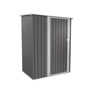 Casetta da giardino in acciaio zincato grigio 1,51x1,03xh1,96 m - 42,9kg- 1,55 metri quadri