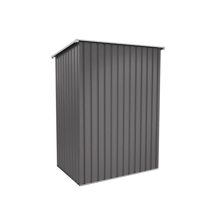 Casetta da giardino in acciaio zincato grigio 1,51x1,03xh1,96 m - 42,9kg- 1,55 metri quadri