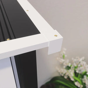 Casetta da giardino in acciaio zincato nero 1,51x1,03xh1,96 m - 42,9kg- 1,55 metri quadri