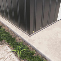 Casetta da giardino in acciaio zincato nero 1,51x1,03xh1,96 m - 42,9kg- 1,55 metri quadri