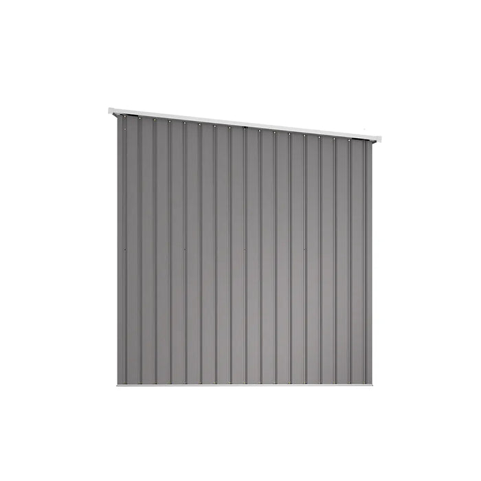 Casetta da giardino in acciaio zincato grigio 2,77x1,93xh1,96m - 91kg - 5,35 metri quadri