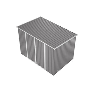 Casetta da giardino in acciaio zincato grigio 2,77x1,93xh1,96m - 91kg - 5,35 metri quadri