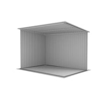 Casetta da giardino in acciaio zincato grigio 2,77x1,93xh1,96m - 91kg - 5,35 metri quadri