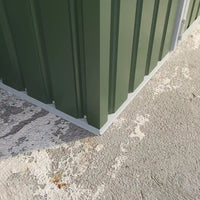 Casetta da giardino in acciaio zincato verde 2,56x2,56xh2,16m - 111kg - 6,55 metri quadri