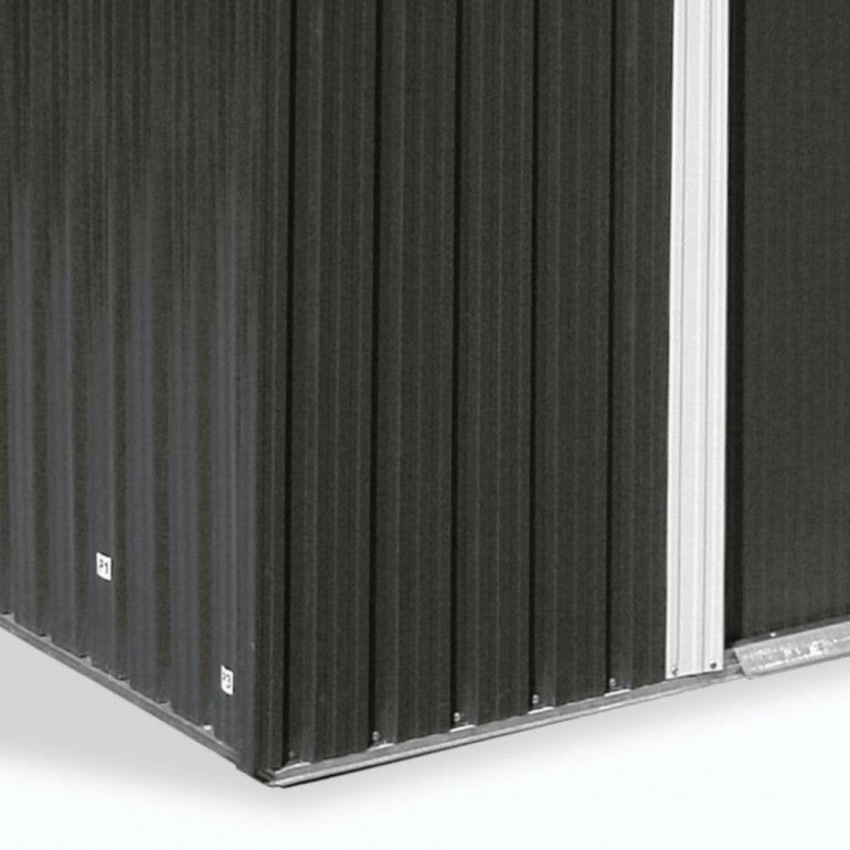 Casetta in metallo Ezooza Bertram 204 x 132 x 186 cm colore antracite