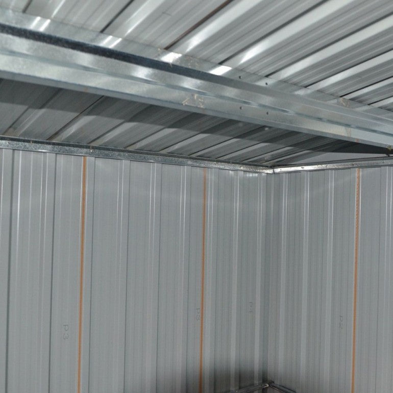 Casetta in metallo Ezooza Bertram 204 x 132 x 186 cm colore antracite