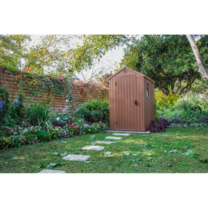 Casetta in Resina Darwin 4X6 Marrone 125,8X184,5X205,1H Cm Keter
