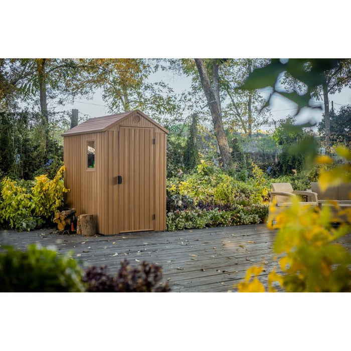 Casetta in Resina Darwin 4X6 Marrone 125,8X184,5X205,1H Cm Keter