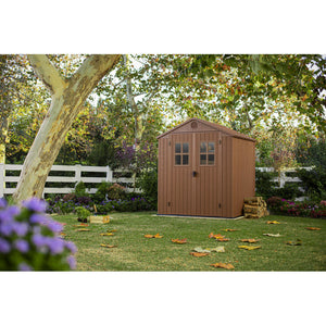 Casetta in Resina Darwin 6X6 Marrone Finestra Frontale 190X183X221H Cm Keter