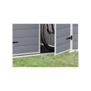 Casetta in Resina Manor 6X8 Grigio 185,8X236,8X227H Cm Keter