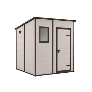 Casetta in Resina Manor Pent 6X6 Beige 183,5X185X200H Cm Keter