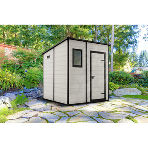 Casetta in Resina Manor Pent 6X6 Beige 183,5X185X200H Cm Keter