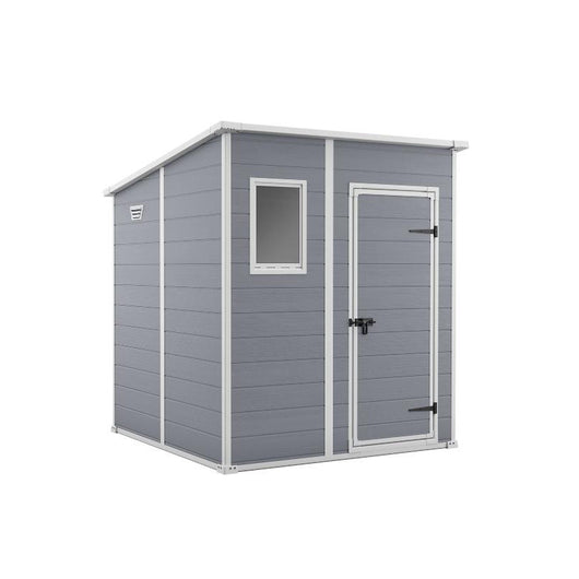 Casetta in Resina Manor Pent 6X6 Grigio 183,5X185X200H Cm Keter