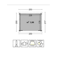 Casetta Nina Cm 250X200 Losa