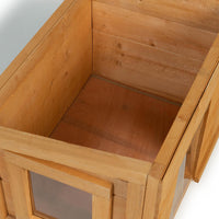 IDMarket - Casetta per gatti in legno con porta a doghe