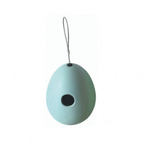 Casetta per Uccellini da appendere, in Ceramica, con Gancio in metallo