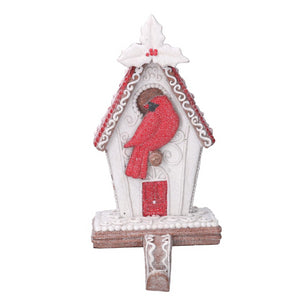 Casetta resina con uccellino bianco cm 13x11,5x25