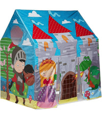 Casetta Tenda In Pvc Per Bambini 3-6 Anni Castello 95x107x75 Cm Pieghevole 45642         