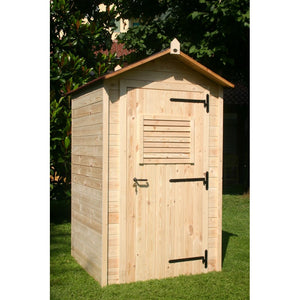 Spogliatoio da spiaggia, giardino e piscina, in legno con pavimento, perline spessore 16mm  mod. S120