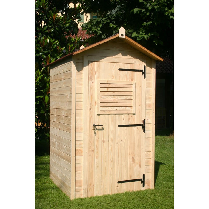 Spogliatoio da spiaggia, giardino e piscina, in legno con pavimento, perline spessore 16mm  mod. S120